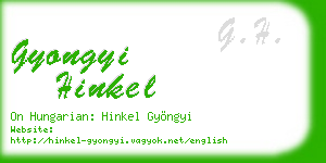 gyongyi hinkel business card